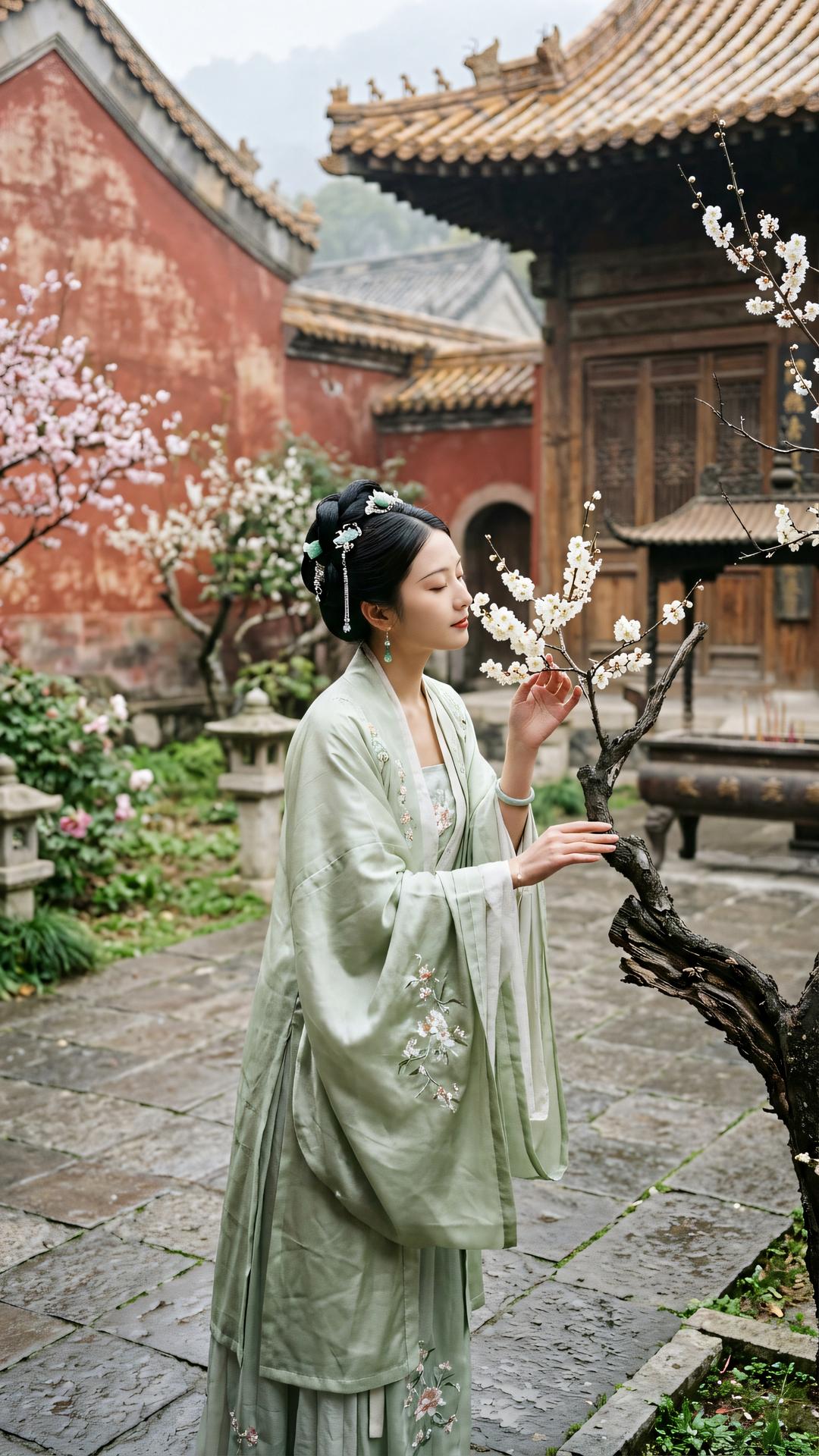 终日寻春不见春，芒鞋踏破岭头云。归来偶把梅花嗅，春在枝头已十分。