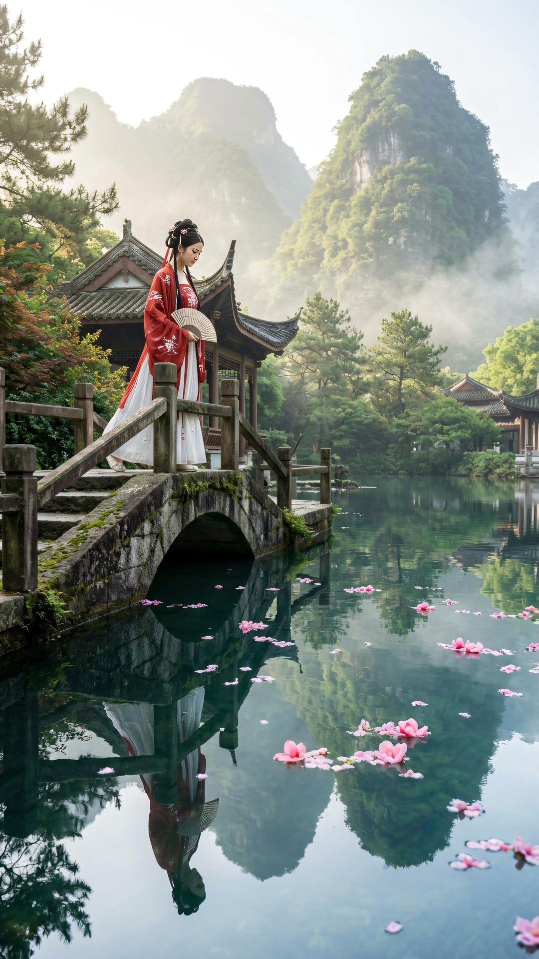 青山原不动，白云自去来。欲识常住理，莫向境中裁。