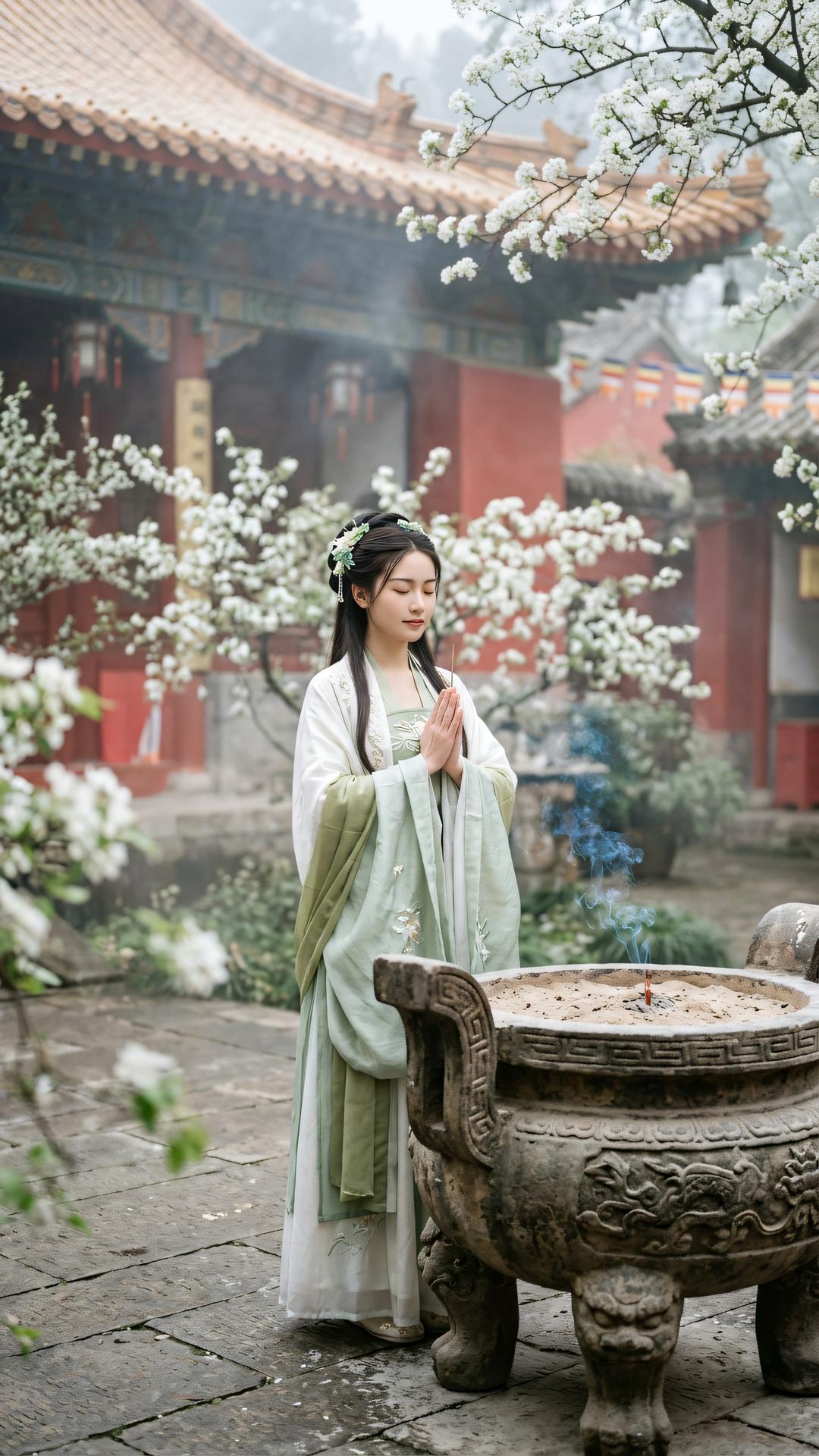 生死如朝露，英魂映晚霞。清明风动处，遍地长生花。