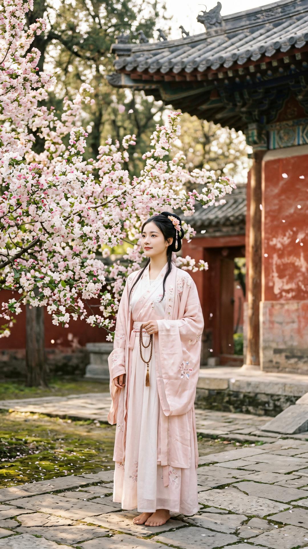 万点红芳随水去,一炉清篆绕空生。若教识得本来面,莫向春深叹落英。