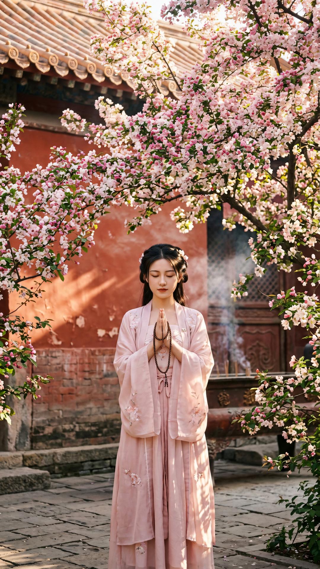 万里寻根不离土，千花竞发总是春。莫道西行多苦累，心光遍照即家乡。