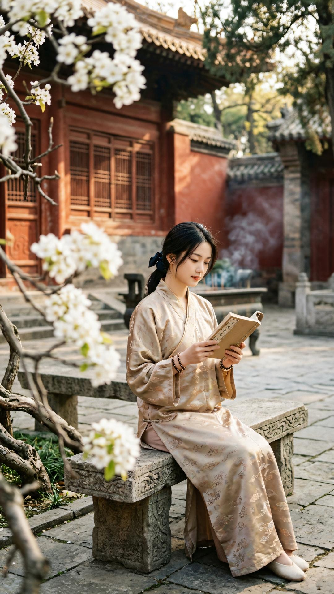 万册书香开智慧,一炉名香定心猿。外境纷扰非我境,本心清净是真源。