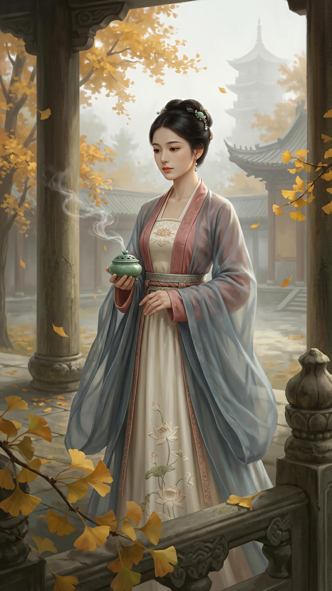 莫向尘劳寻解脱，且从疲倦见慈悲。心如止水无余事，一叶落时万境归。
