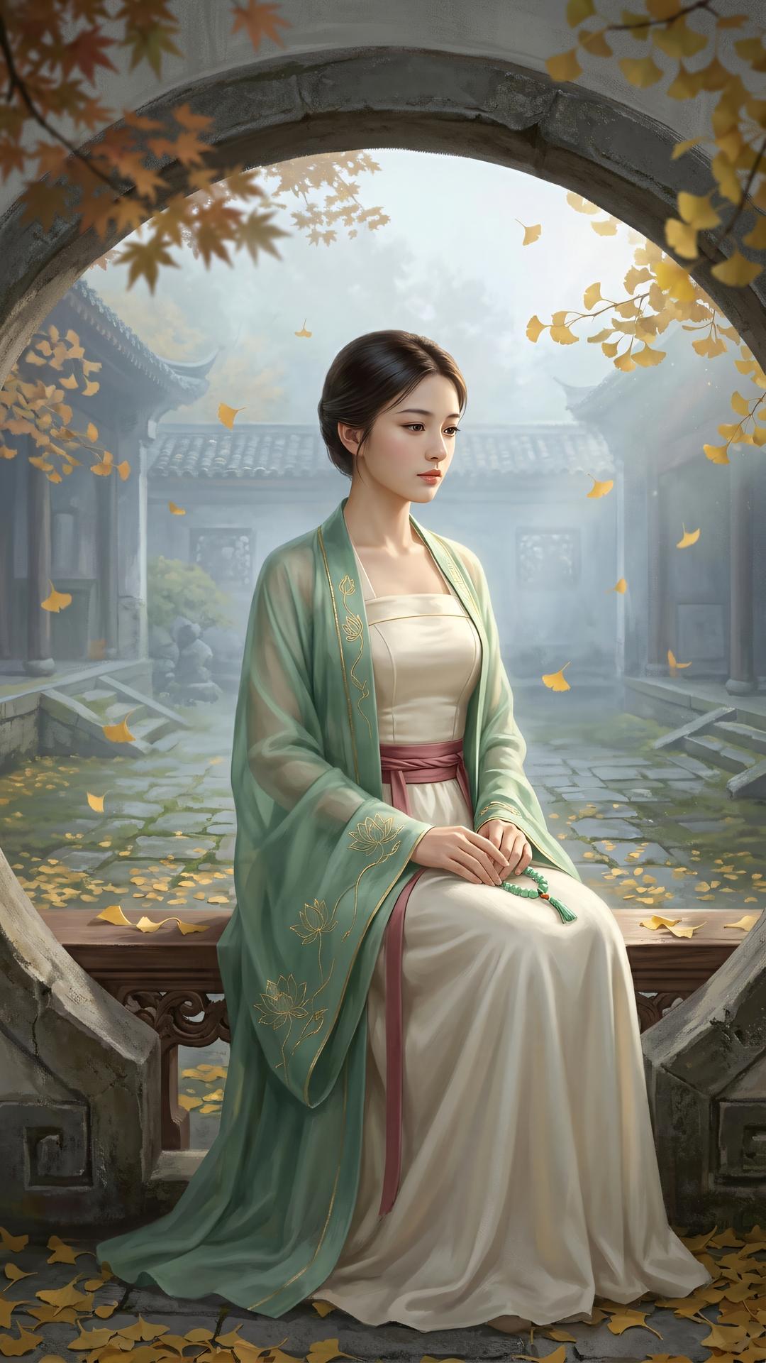 众生喧哗处,独坐看浮云。心若无挂碍,何处不灵山。