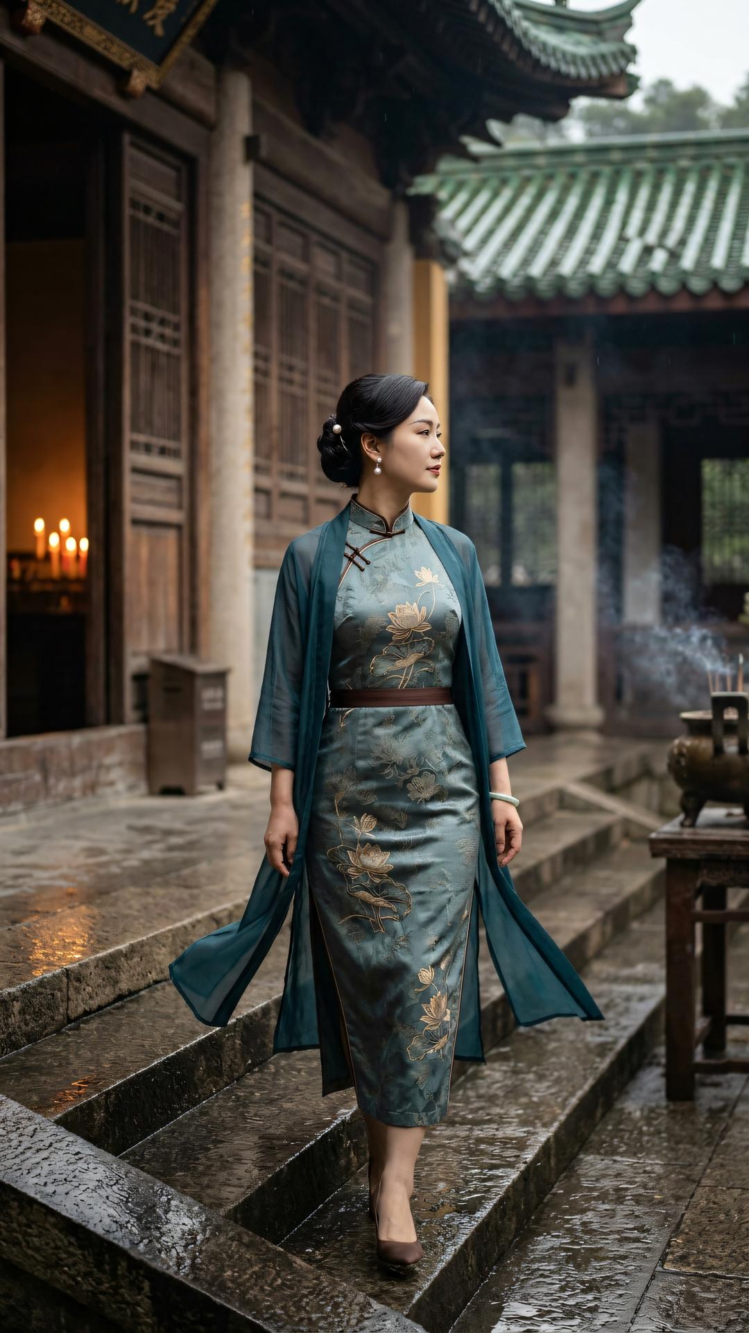 身如浮云，心若止水。万事随缘往，片语不留痕。行坐处，皆是道场；呼吸间，尽是禅机。