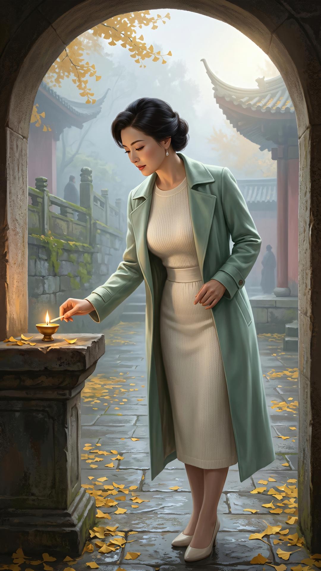 身如朝露,幻化无常,惟心不老。莫道桑榆晚,心灯一亮,处处皆是极乐乡。