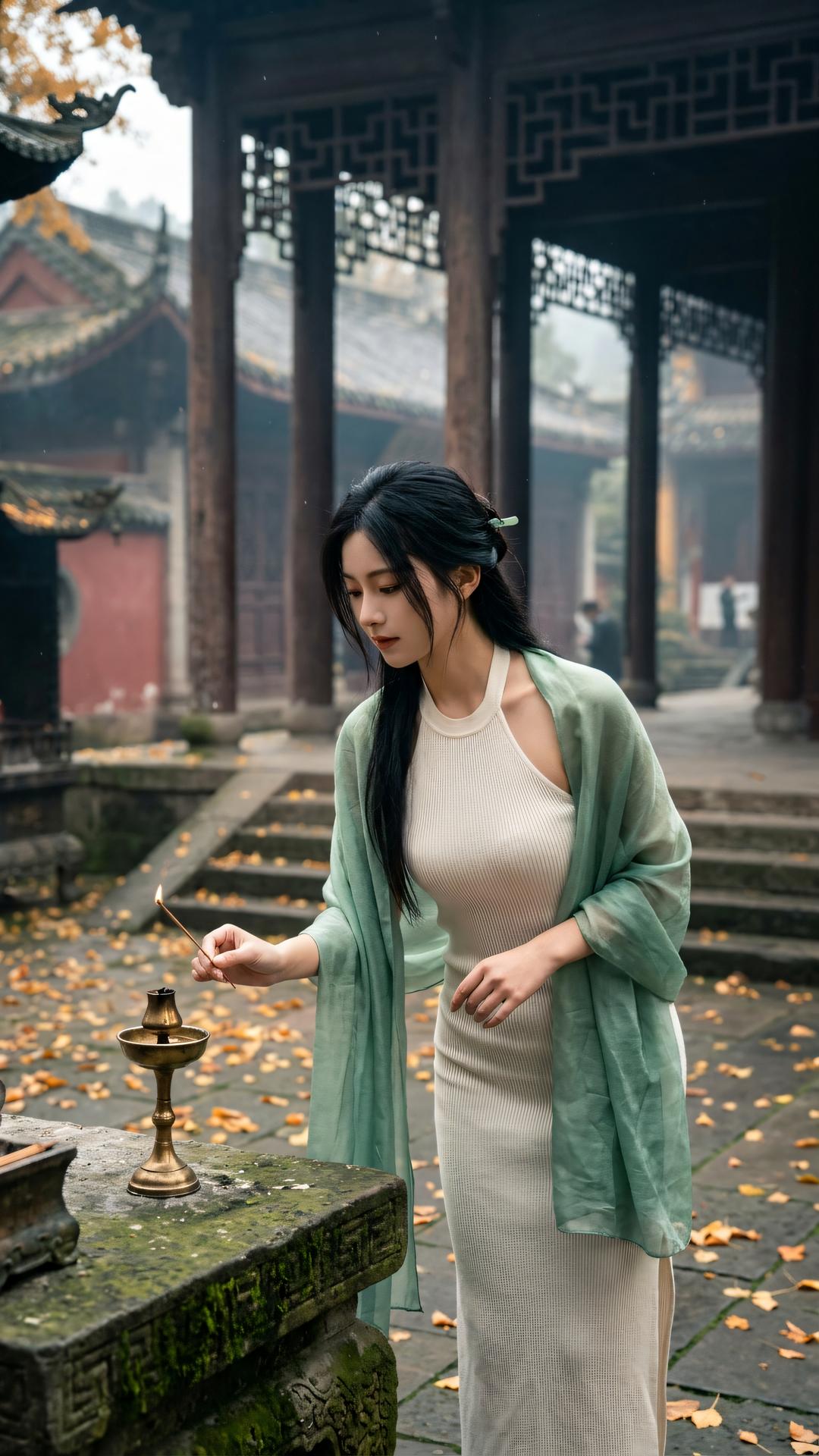 春去秋来无定象，身安处即是禅房。莫道晚年多寂寞，寸心清净自生香。