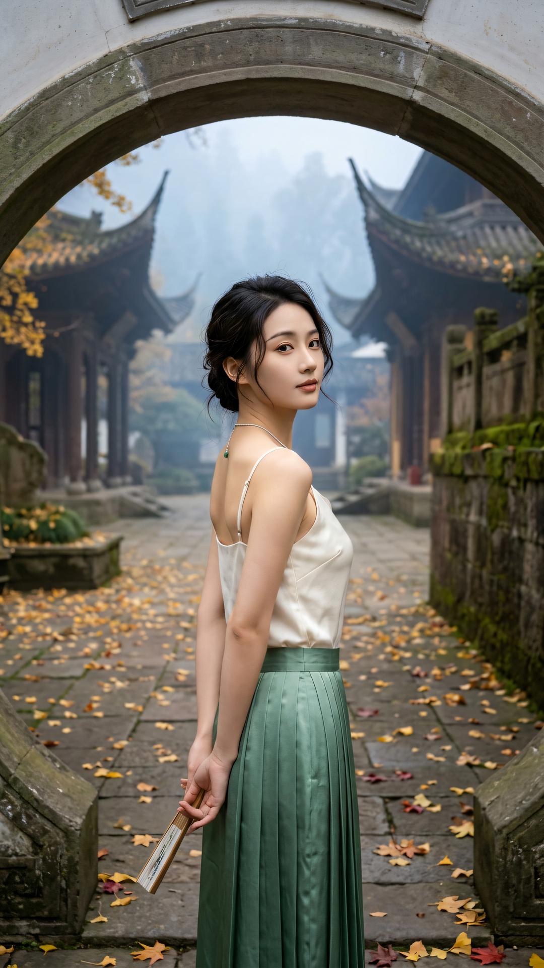 世事纷扰无时尽，心如悬丝最难宽。不若退步看世界，且把余温付远山。