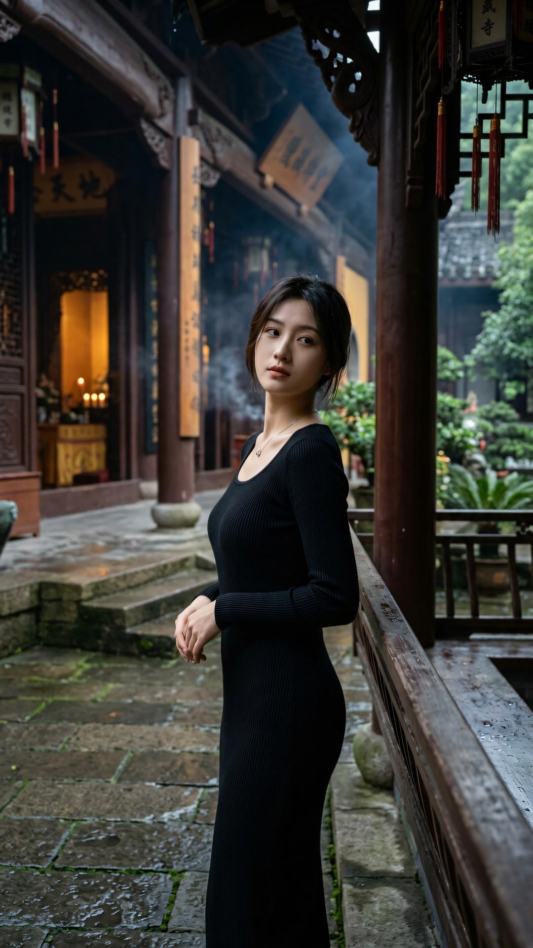 心不着相，如雨后空庭，虽有残红乱阶，不碍朗月当空。