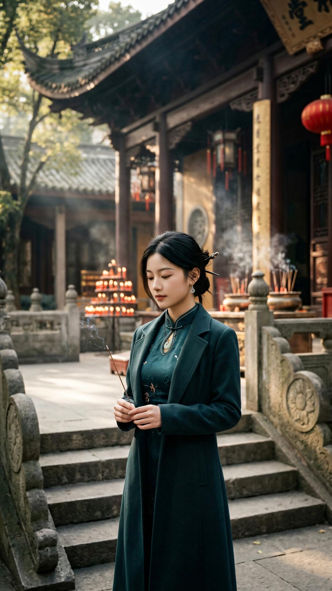 半生职分随风去,一度清凉入定来。且将无我修持意,化作慈航济世才。