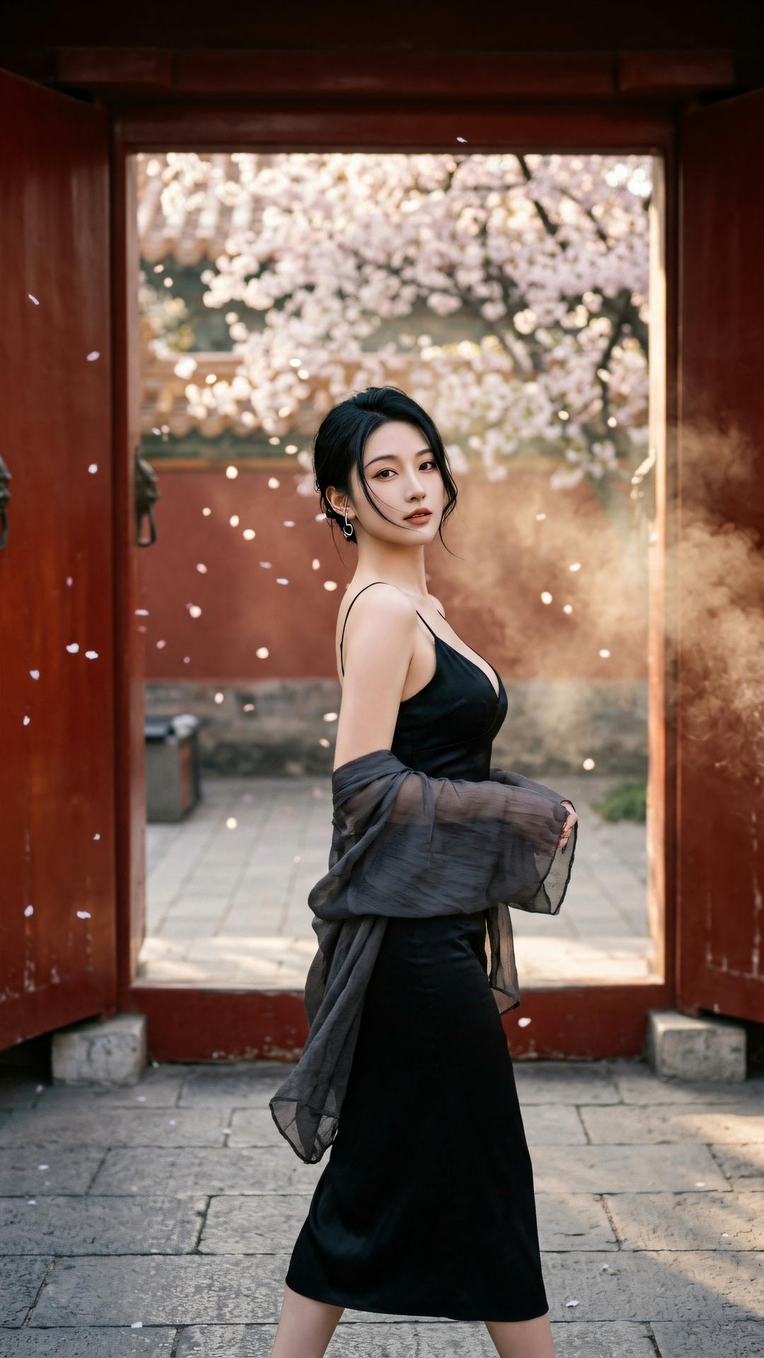 晚霞不没孤云影，枯木犹含一瓣香。结缘当存清净念，随风散聚两无妨。